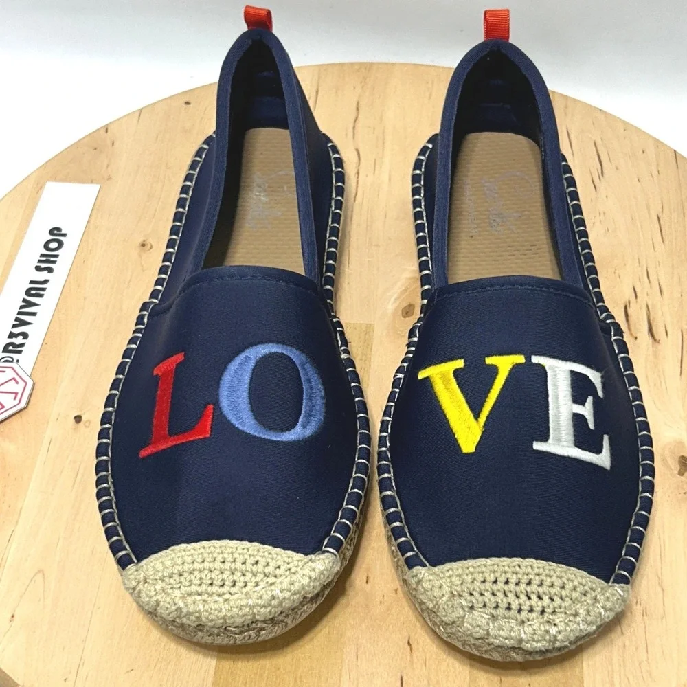 Sea Star Beachwear Beachcomber Love Flat Espadrille Water Shoes - Size 9